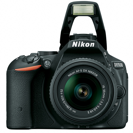 Nikon D5500 DSLR with 18-55mm DX VR II Lens, Black