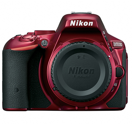 Nikon D5500 Digital SLR Camera Body, 24.2MP, Vari-Angle Touch Monitor, Built-In WiFi, Red