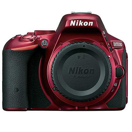 Nikon D5500 DSLR Body and Free Accessories, Red