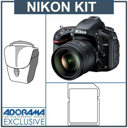 Nikon D600 Camera with 24-85mm Lens Bundle with 32GB Card, and 