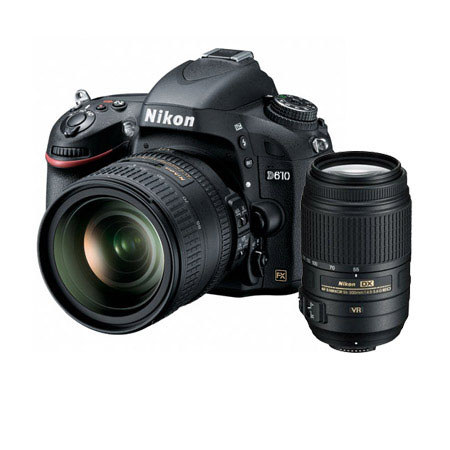 Nikon D610 Camera with 24-85mm Lens, Bundle with 55-300mm Lens