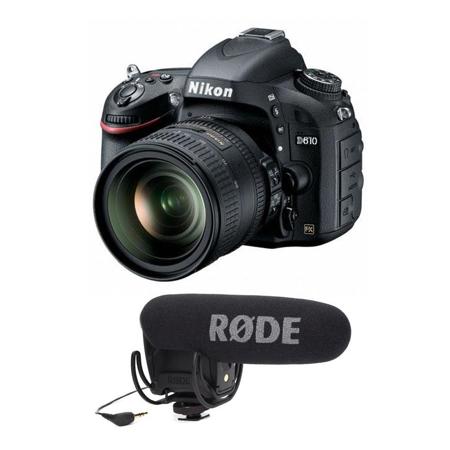Nikon D610 DSLR with 24-85mm VR Lens and Audio Kit Adorama