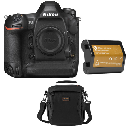 Nikon D6 FX-Format Digital SLR Camera, Bundle with EN-EL18d Lithium-Ion Battery, Shoulder Bag