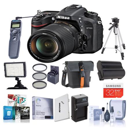 Nikon D7100 DSLR with 18-140mm VR Lens and Pro Kit