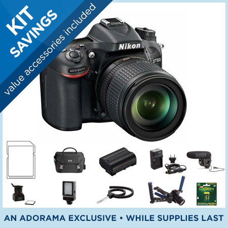 Nikon D7100 DX-format Digital SLR Camera w/18-105 VR Lens, Bundle w/Accessories