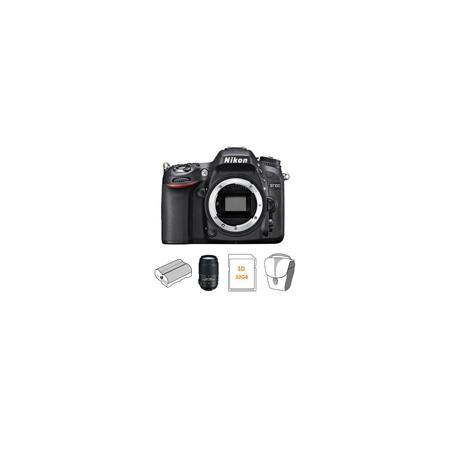 Nikon D7100 Camera, Bundle w/55-300mm f/4.5-5.6G Lens, Spr Batt, 32GB Card, Case
