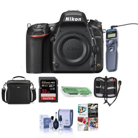 Nikon D750 DSLR Body and Free Pc Accessory Bundle