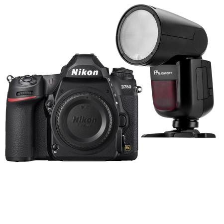 Nikon D780 FX-Format DSLR Camera Body With Flashpoint Zoom Li-on X R2 TTL Flash