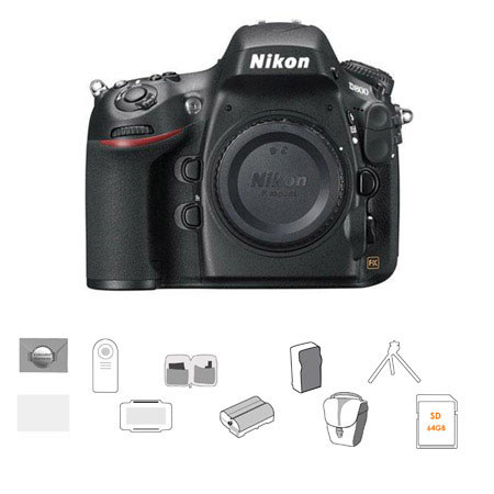 Nikon D800E Digital SLR Camera Body, With Advanced Pro Bundle