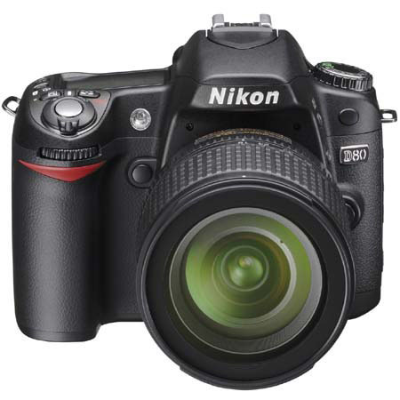 Nikon D80 Digital SLR Camera 7X Zoom Kit with 18-135 f/3.5-5.6G ED-IF AF-S DX Zoom-NIKKOR Lens, USA Warranty