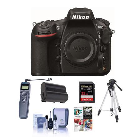 Nikon D810 DSLR Body and Free PC Accessory Bundle
