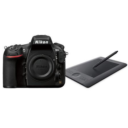 Nikon D810 DSLR Camera Body - w/Wacom PTH451 Intuos Pro Pen/Touch Tablet