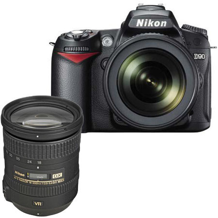 Nikon D90 DSLR Kit, 18-105 DX VR, 18-200 DX VR II, USA
