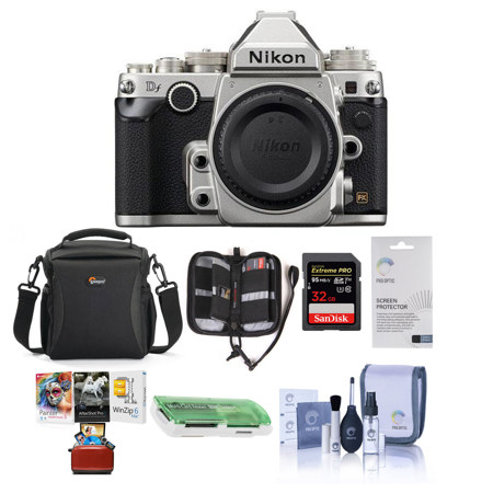 Nikon Df DSLR Body, Silver With Free Mac Accessory Bundle