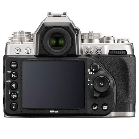 Nikon Df FX-Format Digital SLR Camera Body, 16.2MP, Classic SLR Design, Silver