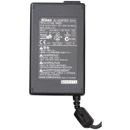 Nikon EH-4 AC Adapter for the D-1 Series Digital Cameras.