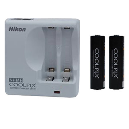 Nikon EN-MH2-B2/MH-72 Ni-MH Batteries and Charger Kit