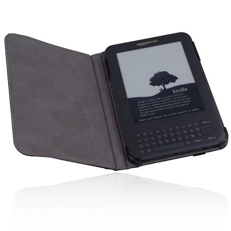 Incipio Kaddy Folio Carrying Case for Amazon Kindle 3, Black Synthetic Leather