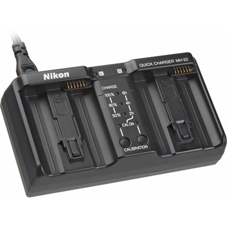 Nikon MH-22 Dual Battery Quick-Charger for the EN-EL4 & EN-EL4a Rechargeable Batteries
