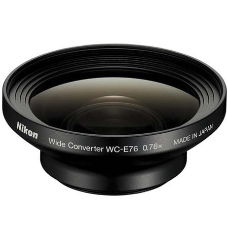 Nikon WC-E76 – Convertitore Grandangolare 0.76x Per Coolpix P6000, Con Anello Adattatore UR-E21
