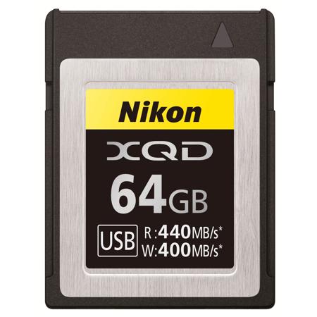 Nikon XQD 64GB Memory Card, 440MB/s Read, 400MB/s Write