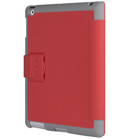 Incipio Lexington Hybrid Folio Case for iPad with Retina Display, Red/Light Gray