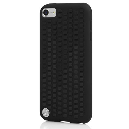 Incipio Microtexture Frequency Silicone Case for iPod Touch 5G, Black/Charcoal