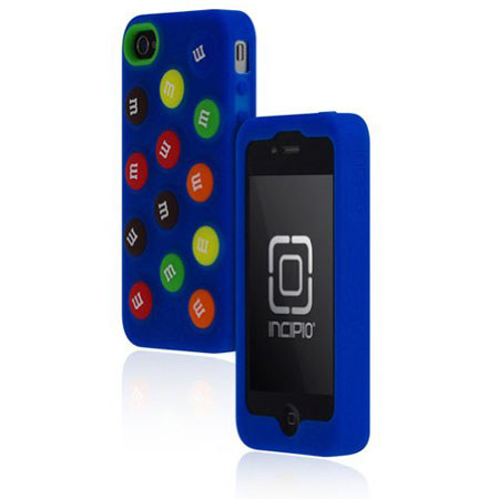 Incipio M&M Dotties Silicone Case for iPhone 4 & 4S, Blue