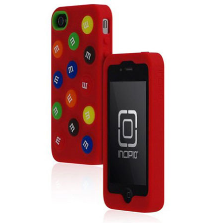 Incipio M&M Dotties Silicone Case for iPhone 4 & 4S, Red
