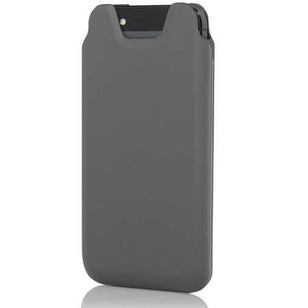 Incipio Marco Pouch for iPhone 5, Charcoal Gray / Silver Chrome