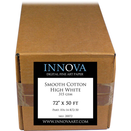 Innova Art Smooth Matte Cotton Photo Paper(72"x50' Roll)