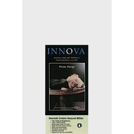 Innova Art Photo Smooth Natural White Inkjet Paper, 44" x 49' Roll