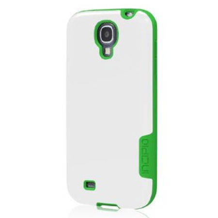 Incipio OVRMLD Hard Case for Samsung Galaxy S4, White/Green