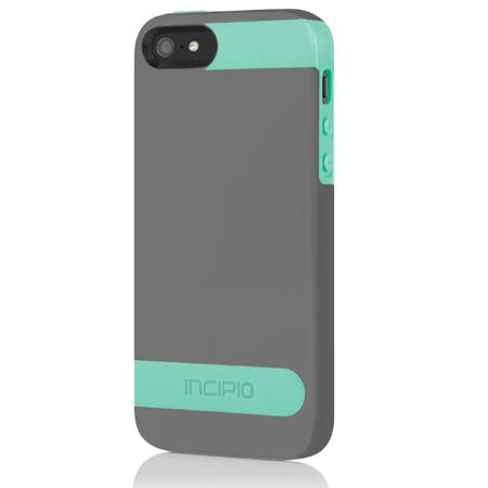 Incipio OVRMLD Hard Case for iPhone 5, Charcoal Gray / Navajo Turquoise