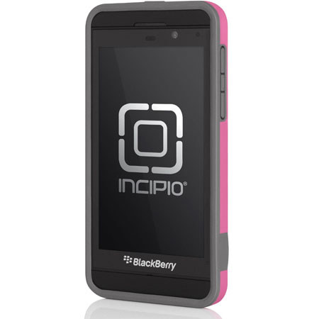 Incipio OVRMLD Hard-Shell Case with Holster for BlackBerry Z10, Pink/Gray