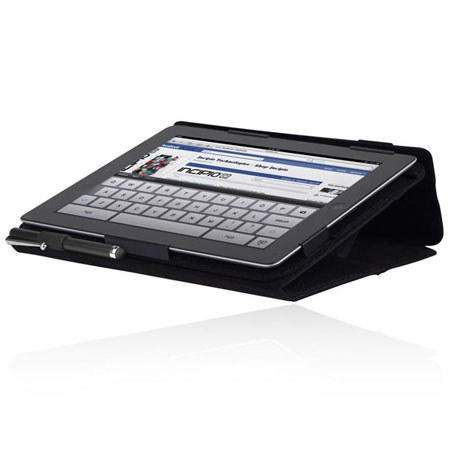 Incipio Premium Kickstand Case for iPad with Retina Display, Black Nylon