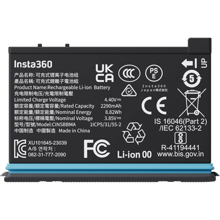 Insta360 Rechargeable 2290mAh Battery for X4 8K 360 Action Camera