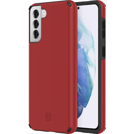 Incipio Duo Case for Samsung Galaxy S21+ 5G, Salsa Red/Black