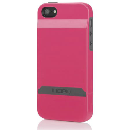 Incipio Stashback Credit Card Hard Case for iPhone 5/5s, Pink / Gray