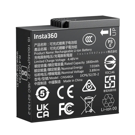 Insta360 7.01Wh 4.48V 1800mAh Rechargeable Battery for Ace Pro 2 Action Camera