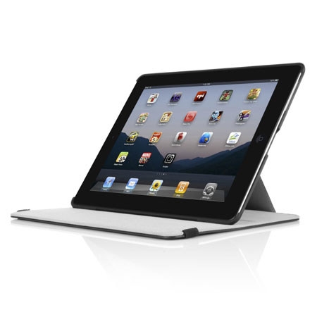 Incipio Slim Fit Kickstand Hybrid Folio for iPad with Retina Display, Black