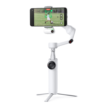 Insta360 Flow 2 3-Axis AI-Powered Smartphone Gimbal with AI Tracker, Summit White