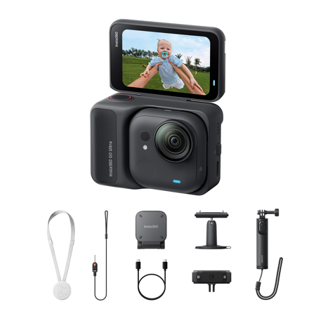 Insta360 GO Ultra 4K Action Camera Creator Bundle Midnight Black