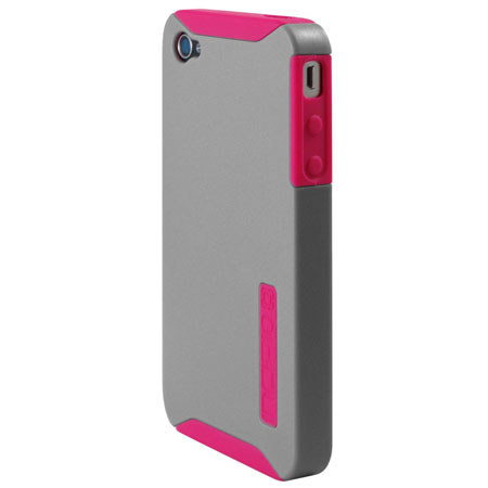 Incipio Silicrylic Hybrid Case for iPhone 4/4S, Gray / Pink