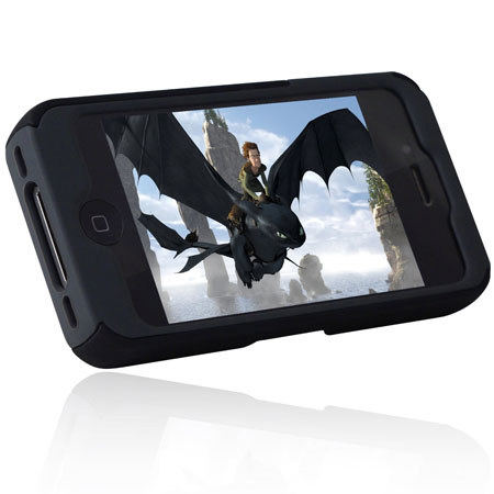 Incipio Silicrylic with Kickstand Hybrid Case for iPhone 4 & 4S, Black/Gray