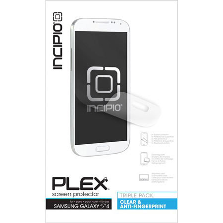 Incipio PLEX Screen Protectors for Samsung Galaxy S4, 3 Pack, Clear