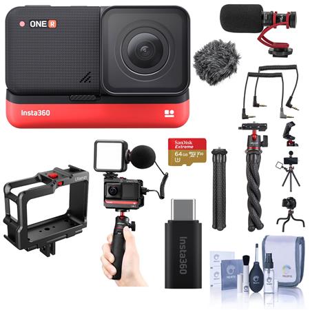 Insta360 ONE R 4K Edition (CINAKGP/C) - With Vlogging Accessory Kit