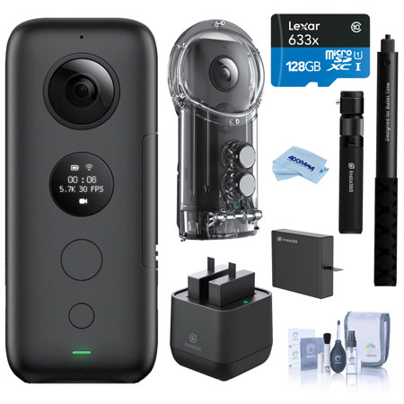 Insta360 ONE X Action Camera (CINONEX/A) With Accessory Bundle