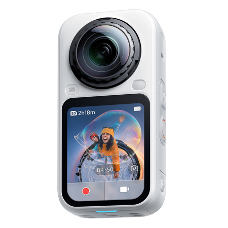 Insta360 X6 8K 360 Action Camera Standard Bundle, Arctic White