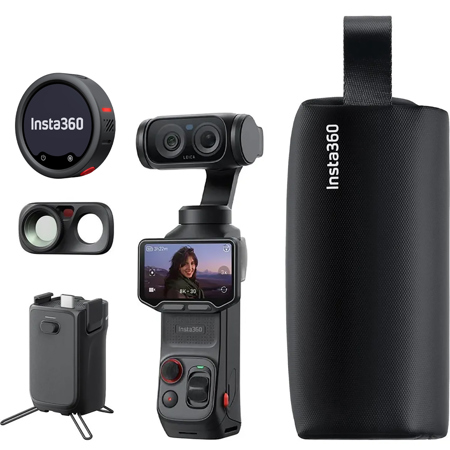 Insta360 Luna Ultra 8K Dual-Lens Gimbal Camera Creator Bundle, Cosmic Black